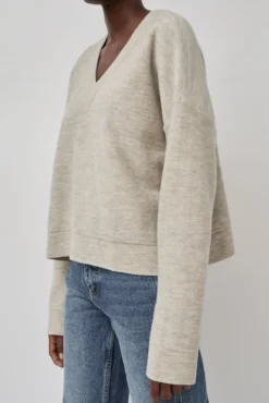 No.6 Store Wide V Neck in Carrara