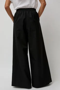 No.6 Store Wool Drawstring Pants in Black