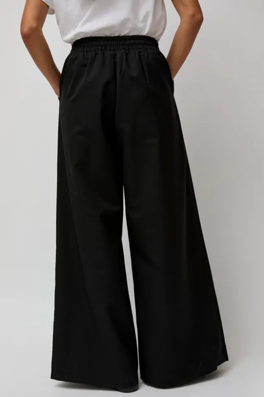 No.6 Store Wool Drawstring Pants in Black