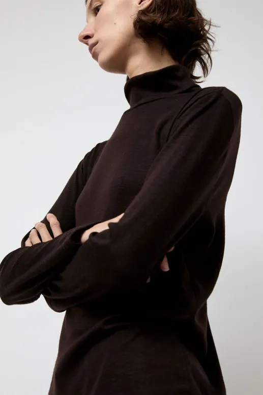 No.6 Store Wool Turtle Neck in Cacao