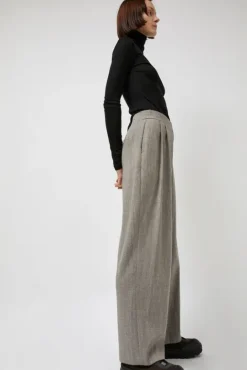 No.6 Store Wool Tweed Wrap Pants in Grey