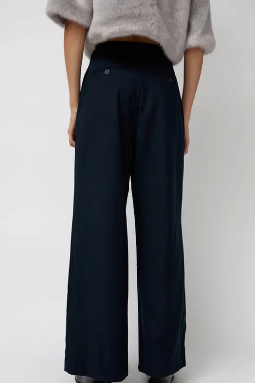 No.6 Store Wool Wrapped Slacks in Navy